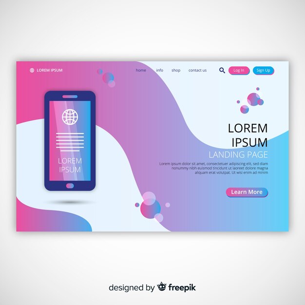 Landing pages para dispositivos tecnológicos