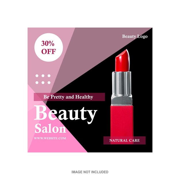 Un lápiz labial rojo para salón de belleza se muestra sobre un fondo blanco.