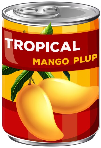 Una lata de plong Mango
