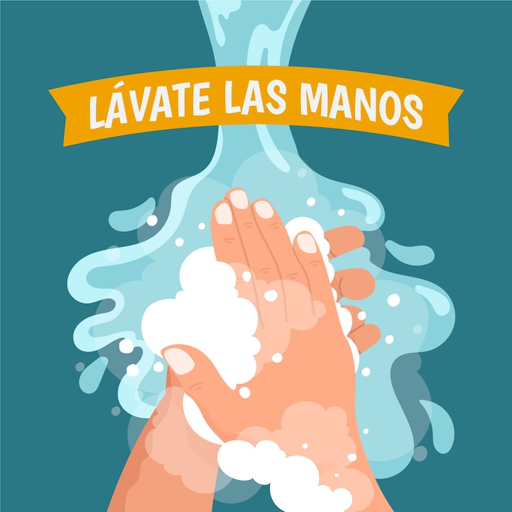 Vector gratuito lávese las manos concepto