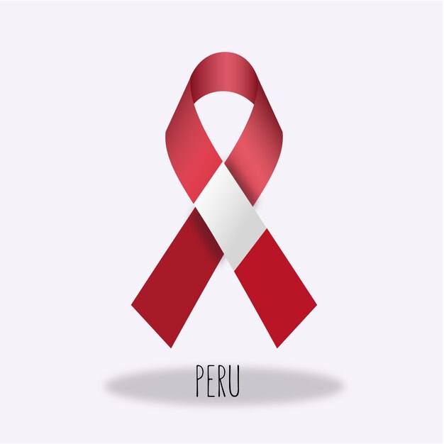 Lazo con diseño de bandera de perú