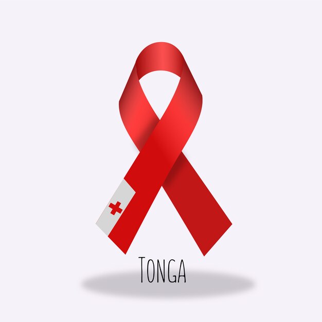 Lazo con diseño de la bandera de tonga