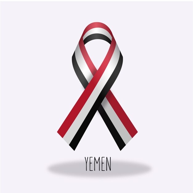 Lazo con diseño de bandera de yemen