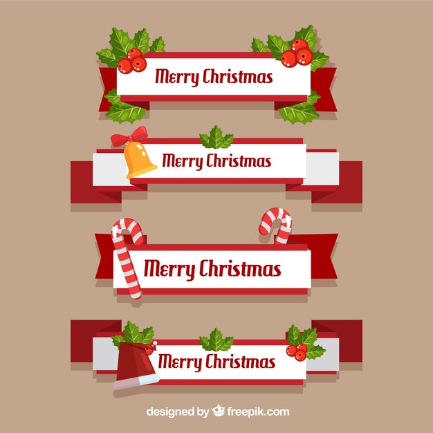 Lazos clásicos de navidad