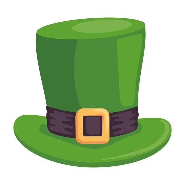 el leprechaun tophat es un icono de accesorio verde