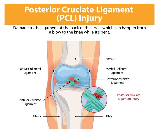Lesión en el ligamento cruzado posterior (PCL)