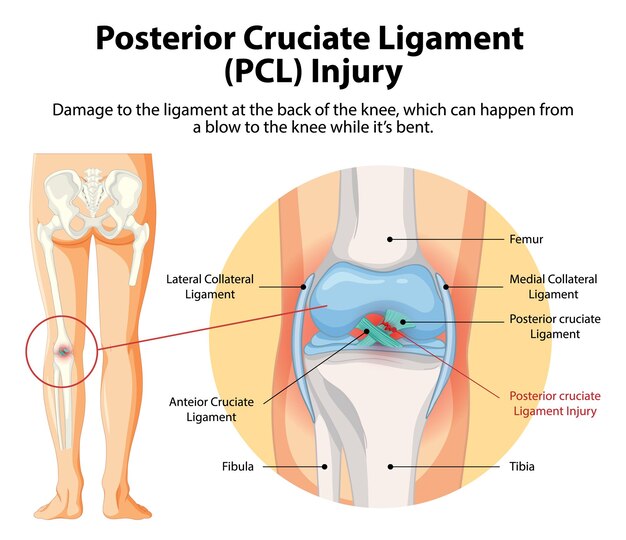 Lesión en el ligamento cruzado posterior (PCL)