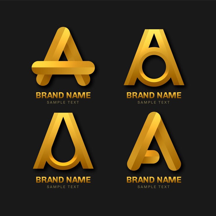 Vector gratuito letra alfabética de una colección de logotipos