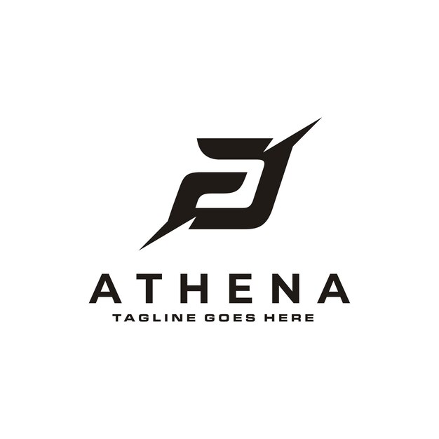 Letra inicial a con lanza para arquero archery artemis ...