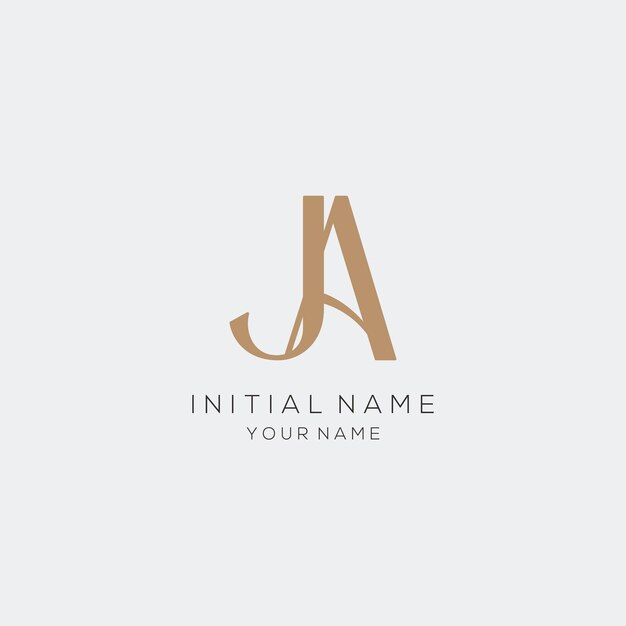 letra minimalista J Un diseño de logotipo para una marca personal o una empresa