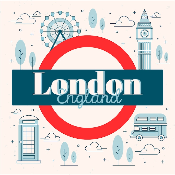 Vector gratuito letras de la ciudad de londres