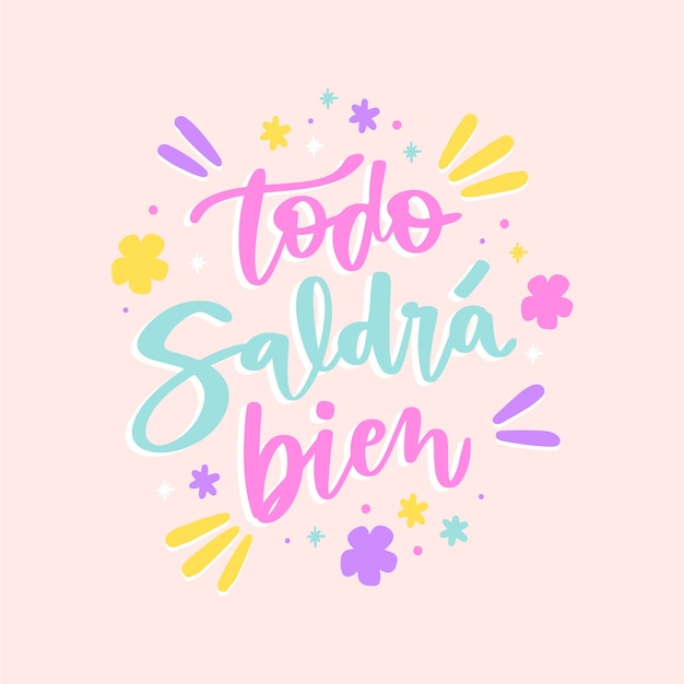 Letras de color pastel de caramelo dibujadas a mano