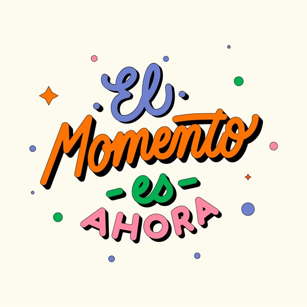 Letras coloridas de diseño plano