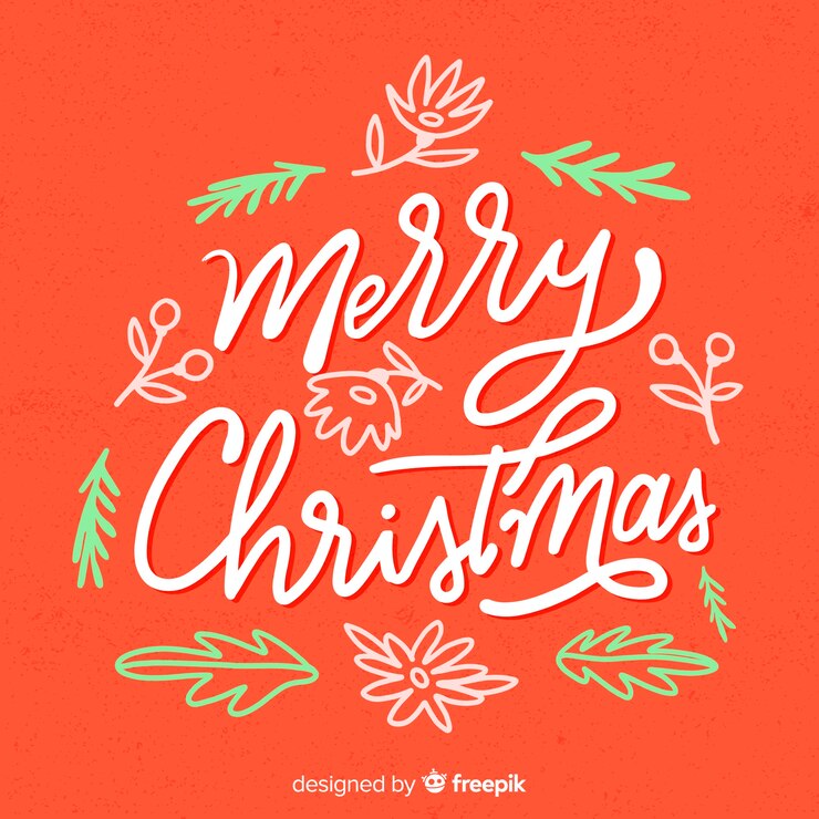 Vector gratuito letras coloridas de feliz navidad