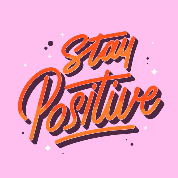 Letras de cuerpo positivo y neutralidad dibujadas a mano