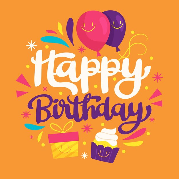Letras de cumpleaños ornamentales
