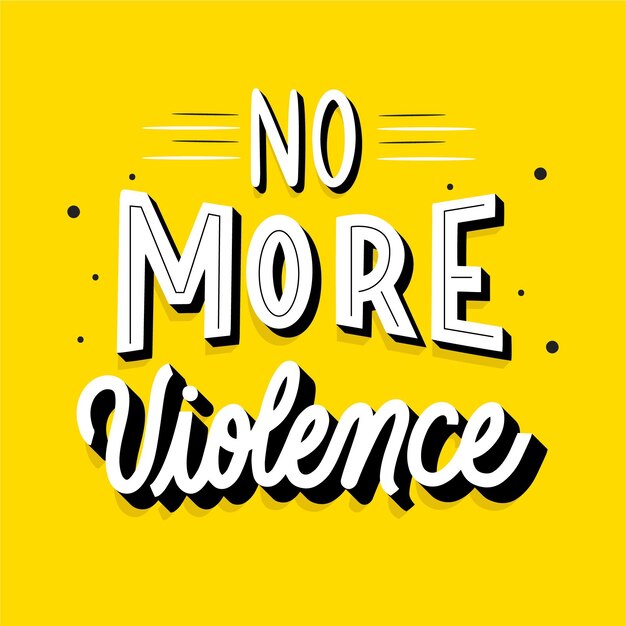 Letras del día internacional de la no violencia.