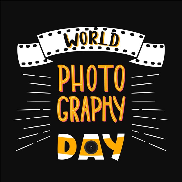 Letras del día mundial de la fotografía