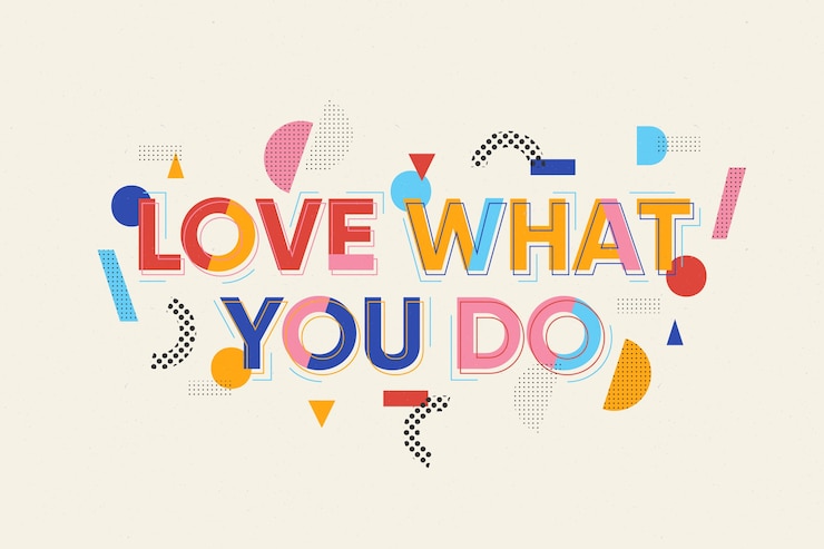 Vector gratuito letras de diseño gráfico en estilo geométrico