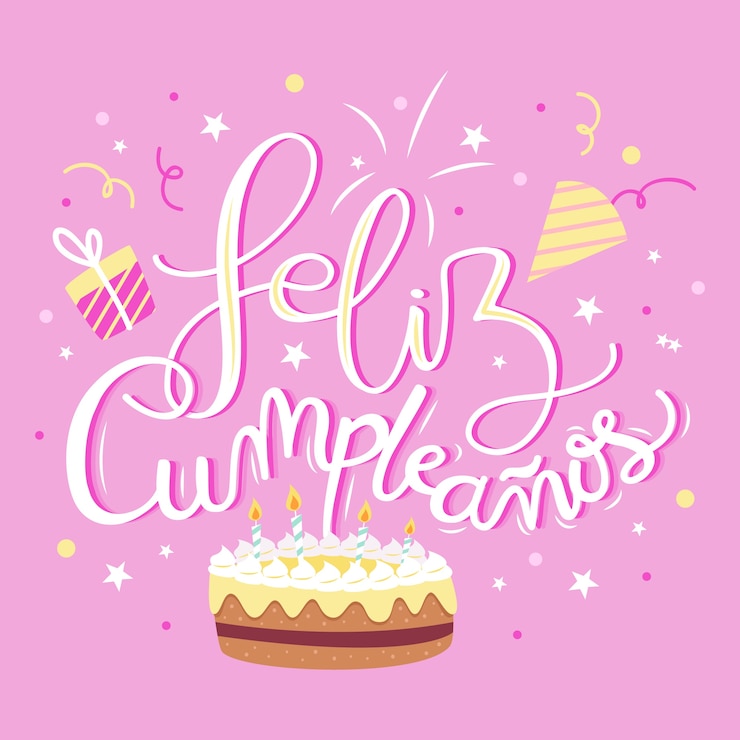 Vector gratuito letras de feliz cumpleaños de colores