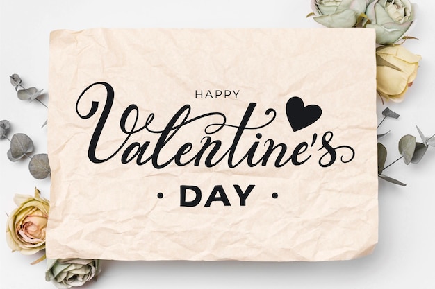 Vector gratuito letras de feliz dia de san valentin