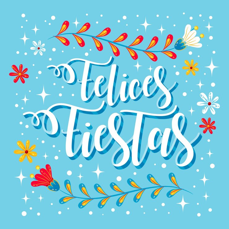 Vector gratuito letras de fiestas de felices