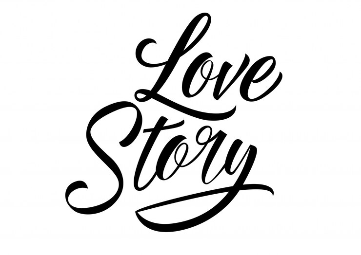 Vector gratuito letras de historia de amor