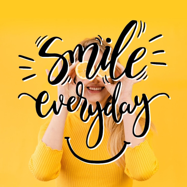 Vector gratuito letras de mente positiva con foto