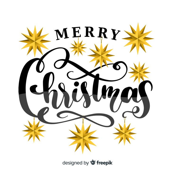 Vector gratuito letras de merrychristmas vintage
