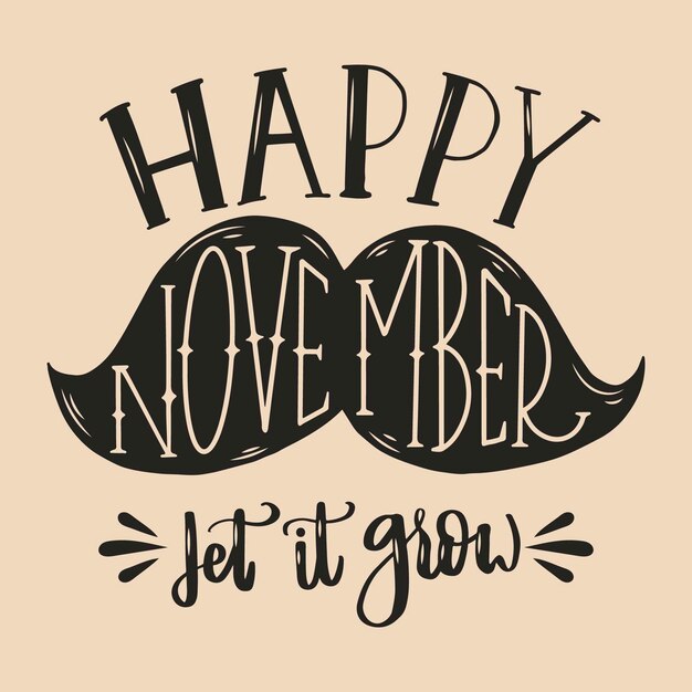 Letras de movember feliz
