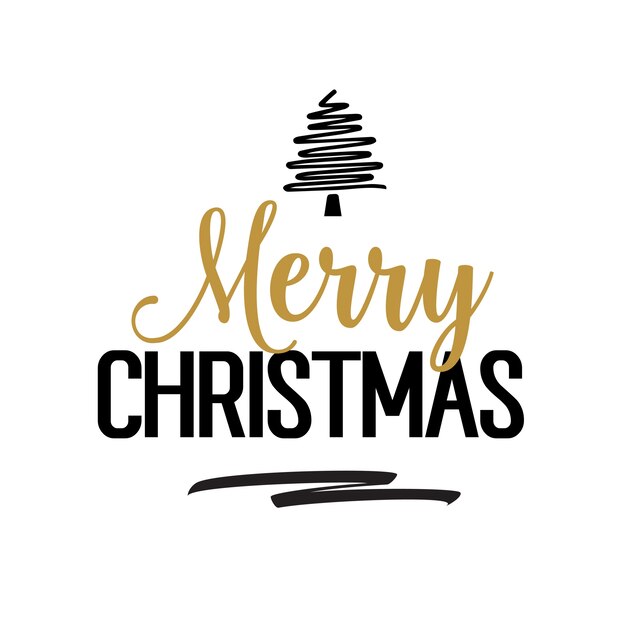 Letras de Navidad con árbol creativo