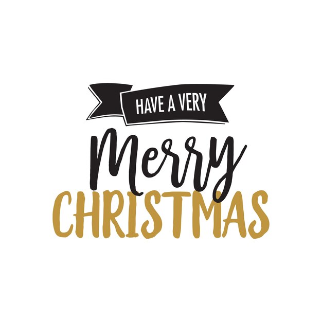 Letras de Navidad en negro y dorado
