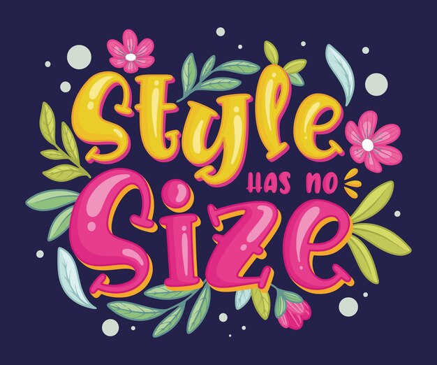 Letras positivas y neutrales dibujadas a mano.