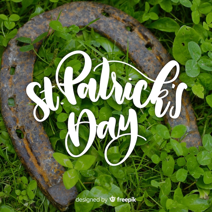 Vector gratuito letras de st. día de san patricio