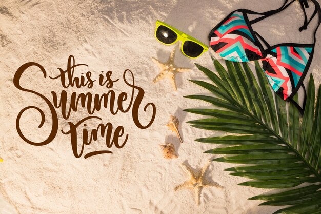 Letras de verano con foto