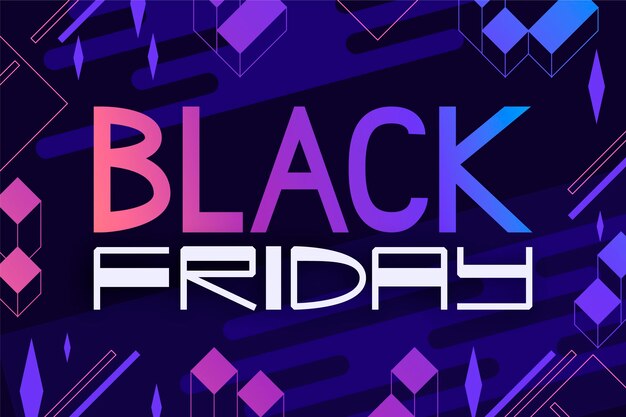 Letras de viernes negro plano
