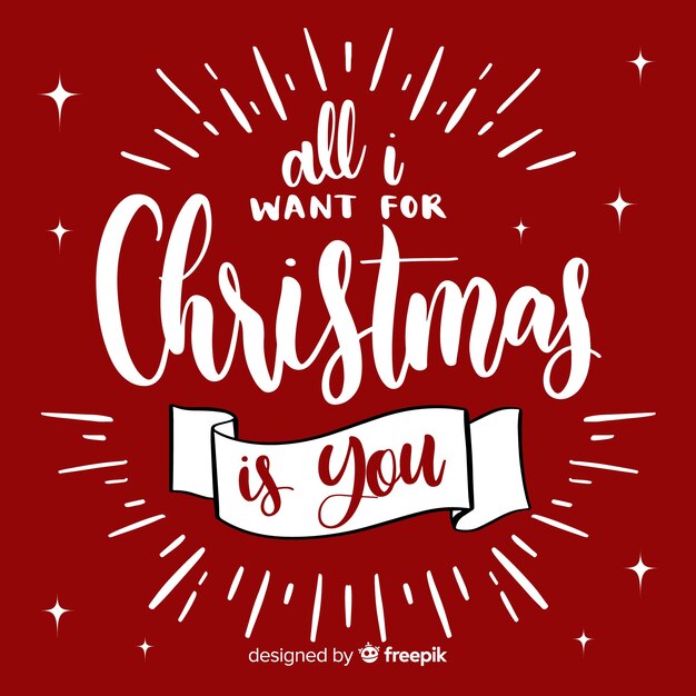 Letrero de navidad adorable dibujado a mano
