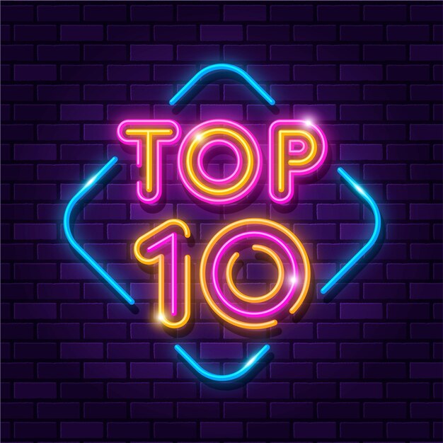Letrero de neón top ten