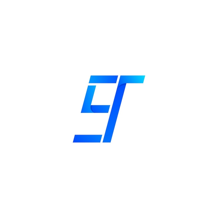 Vector gratuito letter s t creative logo design