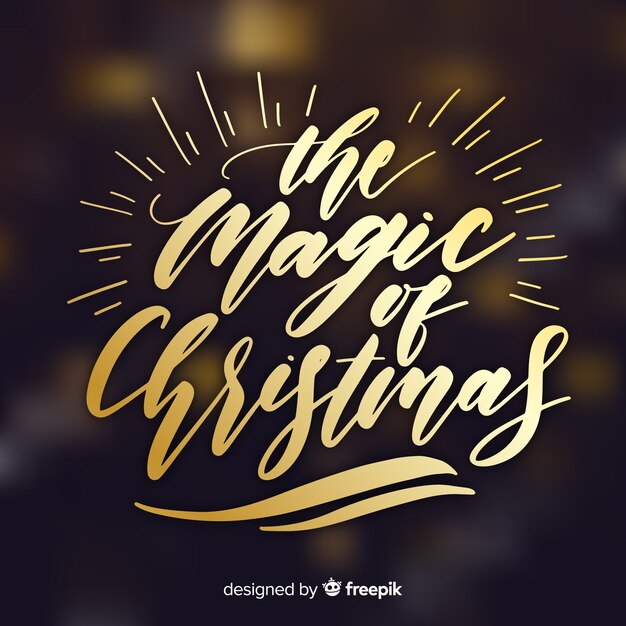 Lettering elegante de navidad