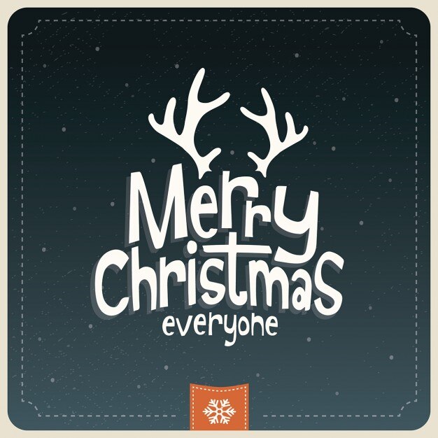 Lettering, reno, navidad