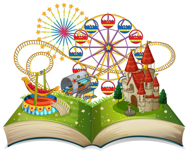 Libro abierto tema funpark