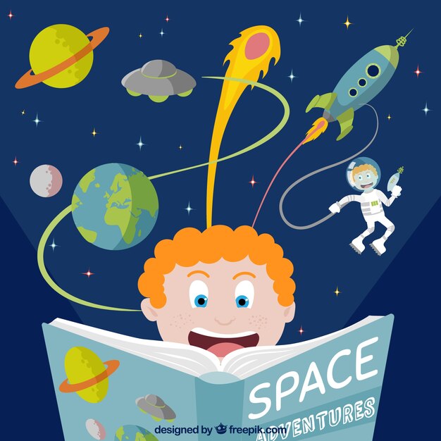 Libro de aventuras en el espacio