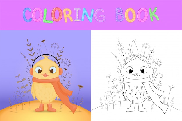 Libro Para Colorear Para Ninos Con Animales De Dibujos Animados