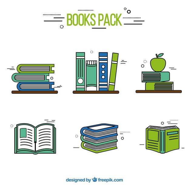 Libros verdes paquete