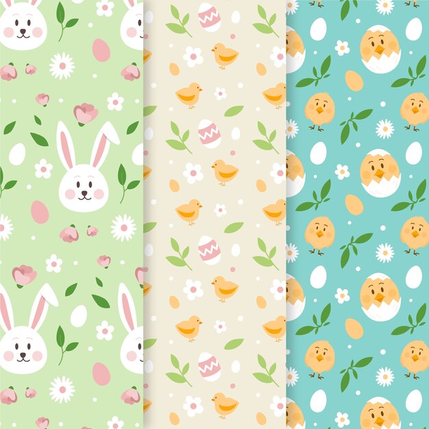 Linda colección de patrones sin fisuras de pascua