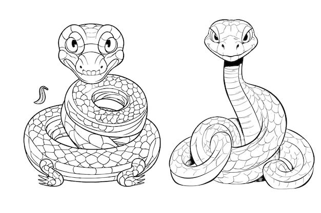 Cobra para Colorir 4  Dibujo de serpiente, Imagenes de serpientes, Libro  de colores