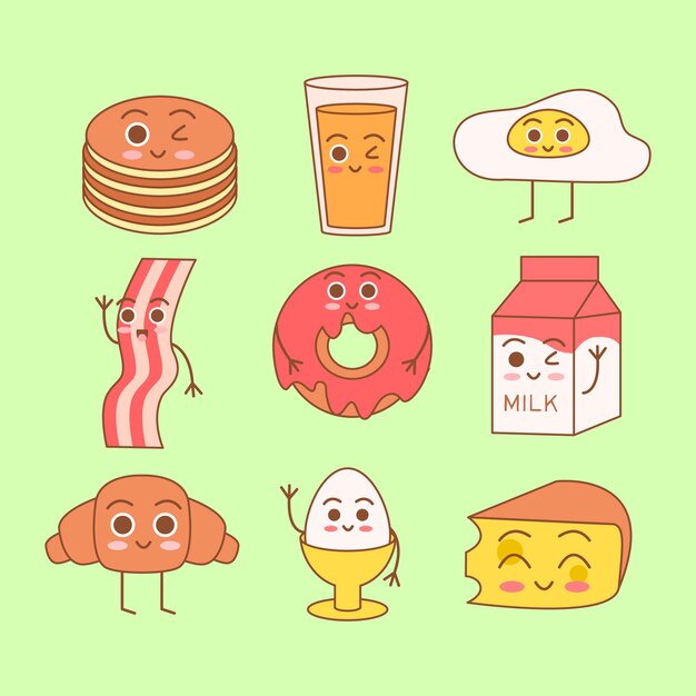 Linda y sencilla ilustración de marco con tortilla, aceite de oliva, huevos, leche, sal, cebolla, champiñones.