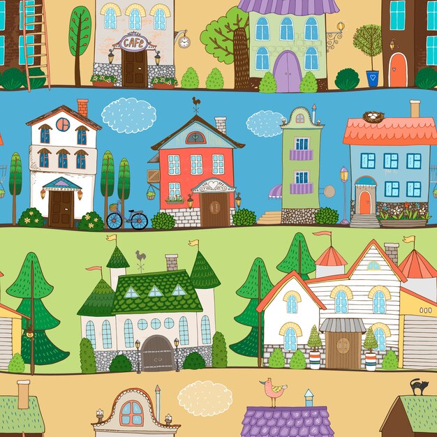 Lindas casas de diseño de castillos y establecimientos en diferentes entornos.