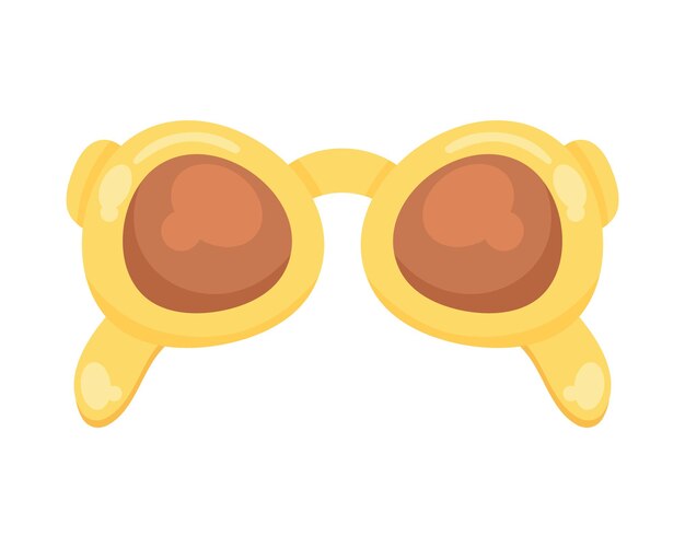 Lindas gafas de sol amarillas